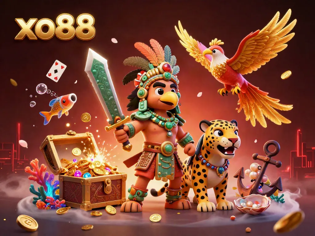 Experience the thrill of xo88 with dynamic gaming elements and captivating characters in an immersive casino scene.